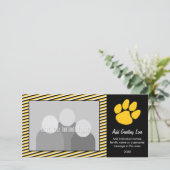 タイガーポーズプリント – スポーツファンまたは卒業 案内状 (スタンド正面)