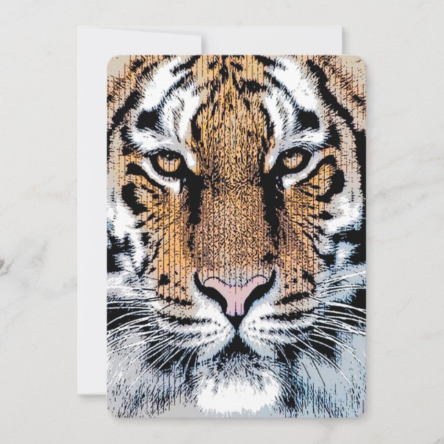 タイガーポートレートイングラフィックプレススタイル (正面)