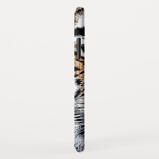 タイガーポートレートイングラフィックプレススタイル Case-Mate iPhoneケース (裏面/右)