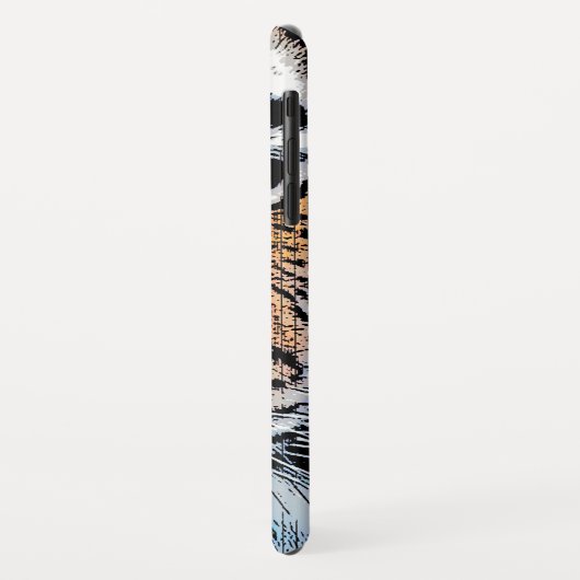 タイガーポートレートイングラフィックプレススタイル Case-Mate iPhoneケース (裏面/左)