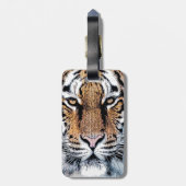 タイガーポートレートグラフィックスタイル ラゲッジタグ (裏面縦)