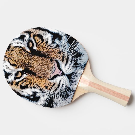 タイガーポートレートグラフィックスタイル 卓球ラケット (横)