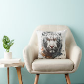 タイガーポートレート動物絵画の野生動物アウトドア クッション (椅子)