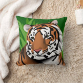 タイガーポートレート クッション (ブランケット)