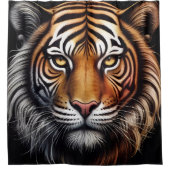 タイガーポートレート シャワーカーテン (正面)