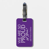 タイガーポープリント荷物タグ付き文字背面 ラゲッジタグ (裏面縦)