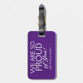 タイガーポープリント荷物タグ付き文字背面 ラゲッジタグ (裏面縦)