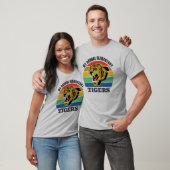 タイガーマスコットスクールカスタマイズ可能なテンプレートTシャツ Tシャツ (ユニセックス)