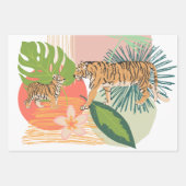 タイガーママとベビーがジャングルに ラッピングペーパーシート (正面2)