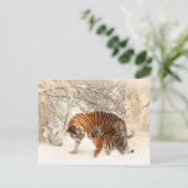 タイガーママとベビーはがき ポストカード (スタンド正面)