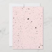 タイガーママピンクガールベビーシャワー招待状 招待状 (裏面)