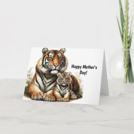 タイガーママ母のデイカード サンキューカード