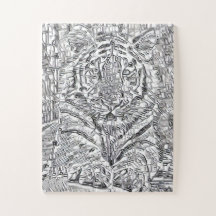 タイガーモザイクタイル（白黒）