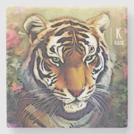 タイガーモノグラム名ストーンコースター ストーンコースター