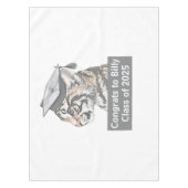 タイガーユニークの卒業をテーマにしたテーブルクロス テーブルクロス (正面)