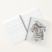 タイガーユニークグラードテーマモノグラムスパイラルノート ノートブック (内部)