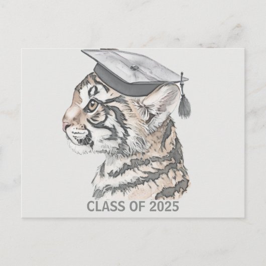 タイガーユニーク卒業発表はがき 案内ポストカード (正面)