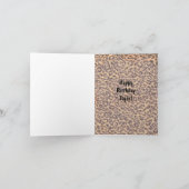 タイガーユーモアのあるクブ誕生日カード カード (内部)