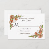 タイガーライリーウェディングRSVP 出欠カード (正面/裏面)