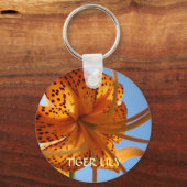 タイガーライリー花キーチェーンキーチェーンギフト キーホルダー (正面)