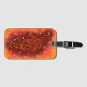 タイガーラゲッジタグランニング銀河系星空の夜 ラゲッジタグ (正面横)