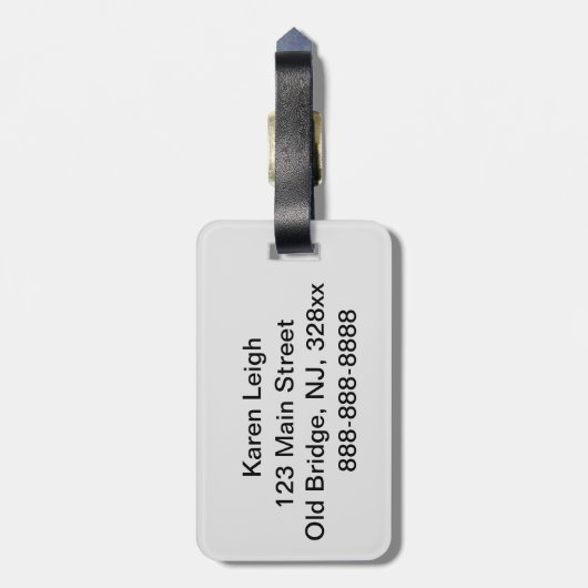 タイガーラゲージタグ ラゲッジタグ (裏面縦)