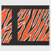 タイガーラッピング紙 – オレンジ/ブラック ラッピングペーパー (フラット)