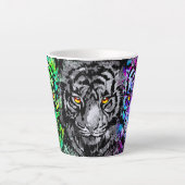 タイガーラテマグ |タイガーカラフルヘッズラテマグ カフェラテマグ (正面)