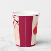 タイガーランタンさくらんぼ中国のが新年のPCを咲かせる 紙コップ (右)