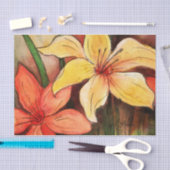 タイガーリリウォーターカラーティッシュペーパー 薄葉紙 (クラフト)