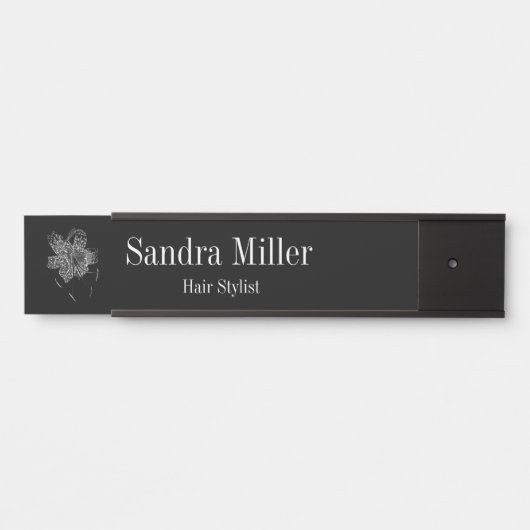 タイガーリリーつるの銘板の扉の看板 サインプレート (正面)