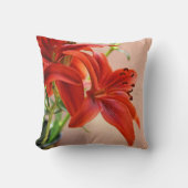 タイガーリリーのクローズアップ写真 クッション (正面)