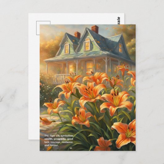 タイガーリリーのシンボル ポストカード (正面/裏面)