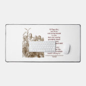 タイガーリリーはワンダーランドと話す価値がある デスクマット (キーボード&マウス)