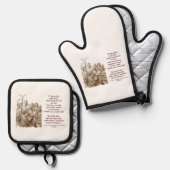 タイガーリリーはワンダーランドと話す価値がある 鍋つかみ&鍋敷きセット (正面/裏面)