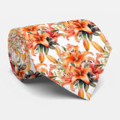 タイガーリリーオレンジスターガーザリリユリ ネクタイ (ロール)