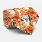 タイガーリリーオレンジスターガーザリリユリ ネクタイ (ロール)