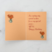 タイガーリリーカスタマイズブデイ カード (内部)