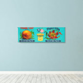 タイガーリリーピーチラベル キャンバスプリント (インサイチュ (ウッドフロア))