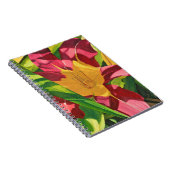 タイガーリリーフローラスパイラル ノートブック (右側)