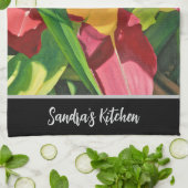 タイガーリリーフローラ キッチンタオル (折り畳み)