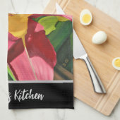 タイガーリリーフローラ キッチンタオル (四つ折り)