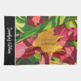 タイガーリリーフローラ キッチンタオル