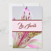 タイガーリリー招待状 招待状 (裏面)