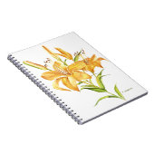 タイガーリリー水彩花手帳 ノートブック (右側)