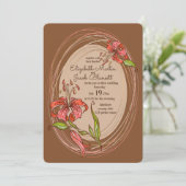 タイガーリリー結婚ズブラウン 招待状 (スタンド正面)