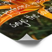 タイガーリリー聖書の詩エゼキエル16:14 ポスター (角)