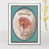 タイガーリリー賛美ズ カード (黄色い花)