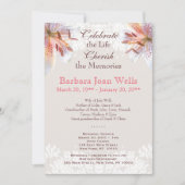 タイガーリリー追悼式の葬儀発表 招待状 (正面)