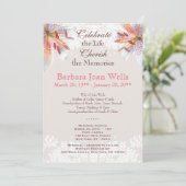 タイガーリリー追悼式の葬儀発表 招待状 (スタンド正面)